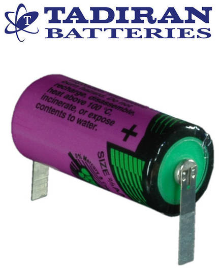 Tadiran TL-5955 (T) 2/3AA Lithium Battery with Solder Tags